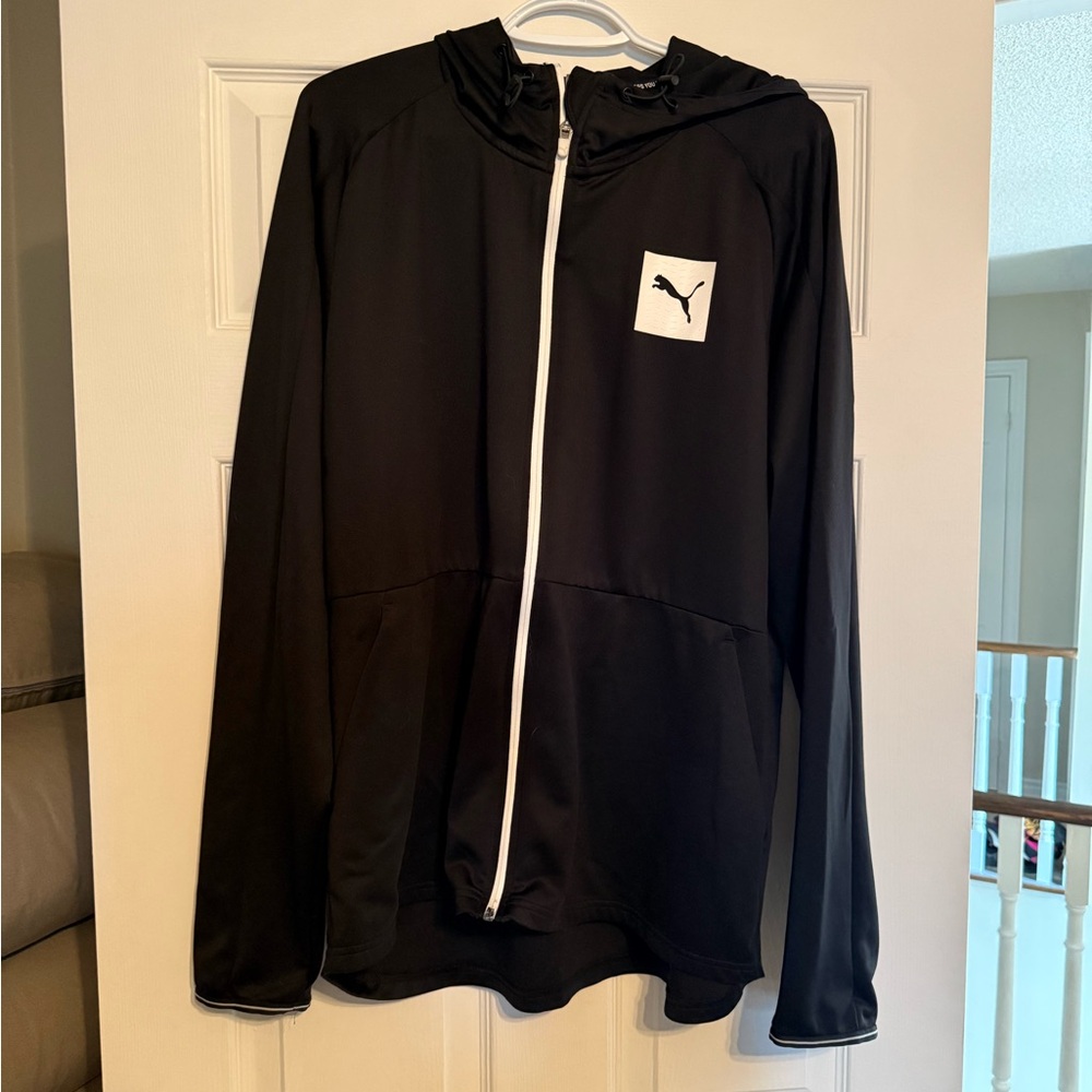 Puma Black Zip-Up Hoodie